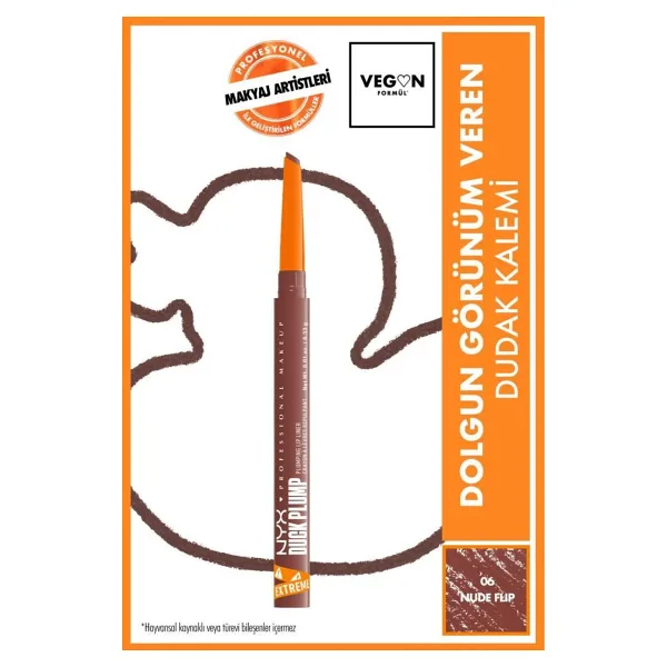 Nyx Professional Makeup Duck Plump Dolgun Görünüm Veren 06 Nude Flip Dudak Kalemi