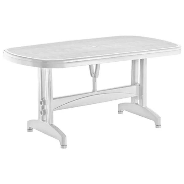 Omnipazar Irk-Hm100 Oval Köşe Plastik Dikdörtgen Masa 90X150 Cm