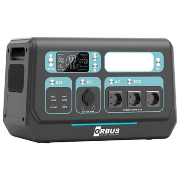 Orbus 2400W Taşınabilir Güç Kaynağı