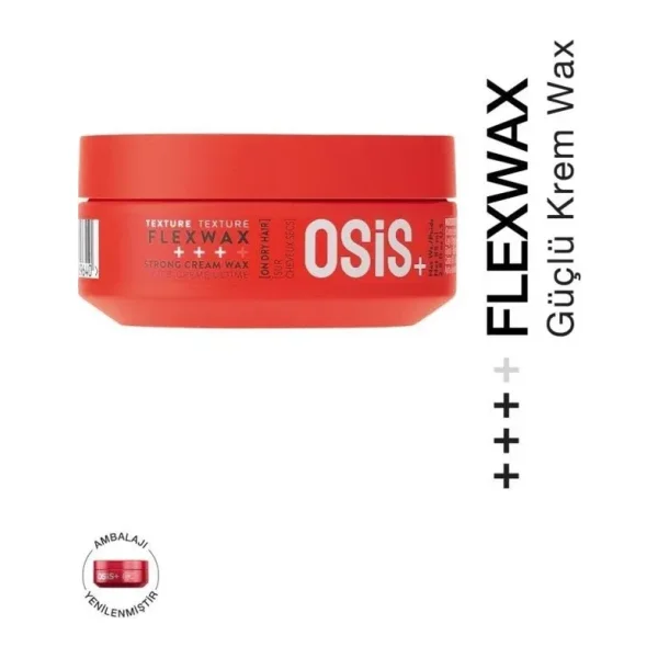 Osis Flexwax Ultra Güçlü Doku Veren Krem Wax 85ml Yeniden Şekillendirilebilen Stiller
