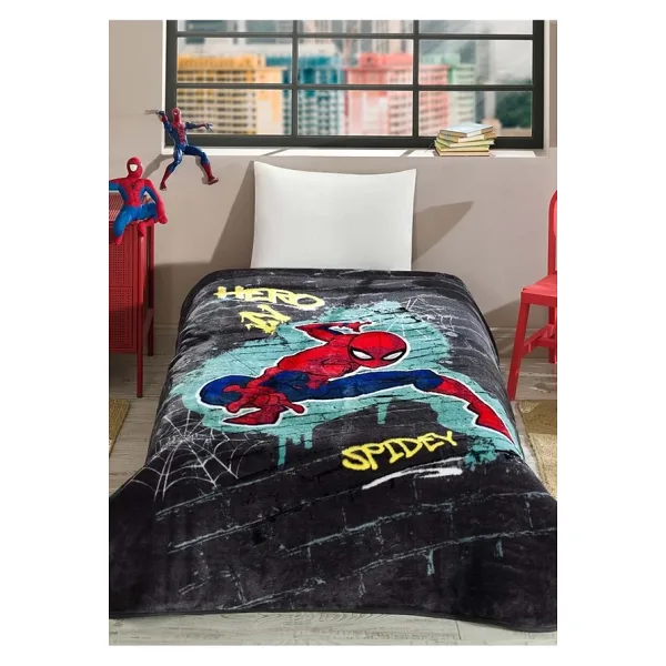 Özdilek Disney Spiderman Süper Hero Lisanslı Tek Kişilik Battaniye