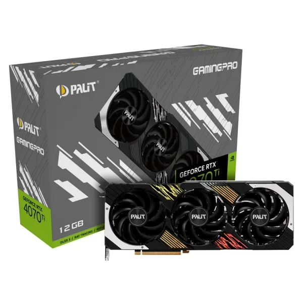 Palit RTX 4070 TI GamingPro NED407T019K9-1043A 192 Bit GDDR6X 12 GB Ekran Kartı