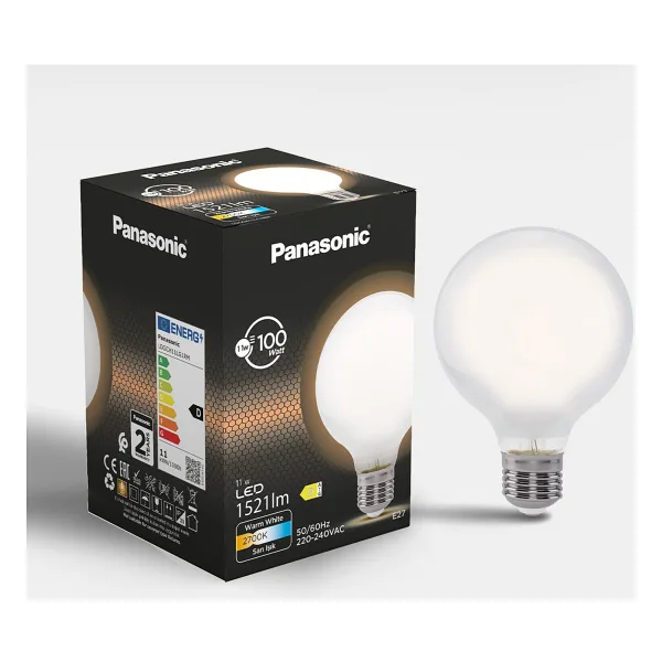 Panasonic Filament Ampul E27 11W 1521LM 2700K Milky - Sarı