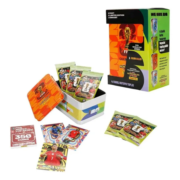 Panini Fıfa World Cup 2026 Adrenalyn Xl Trading Card Metal Kutu - Turuncu Kutu