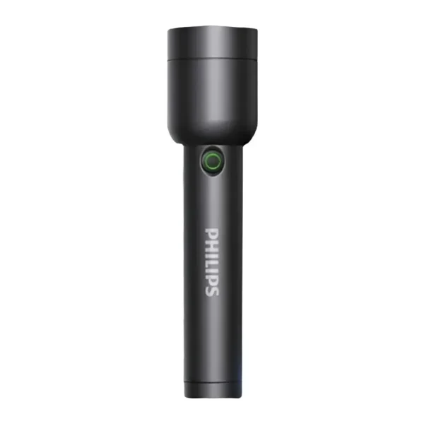 Philips SFL1236 3W 300 Lümen Şarj Edilebilir LED El Feneri Siyah Ultra Hafif, 3 Işık Modlu (200MT Menzil, IP44 Su Geçirmez) (Ramwhite Garantili)