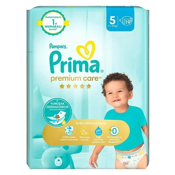 Prima Premium Care 5 Numara Junior 19'lu Bebek Bezi