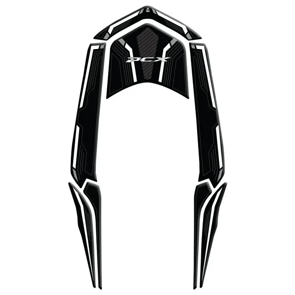 Redline Grafik Honda PCX 2025 Karbon Beyaz Kuyruk Pad Redline Grafik