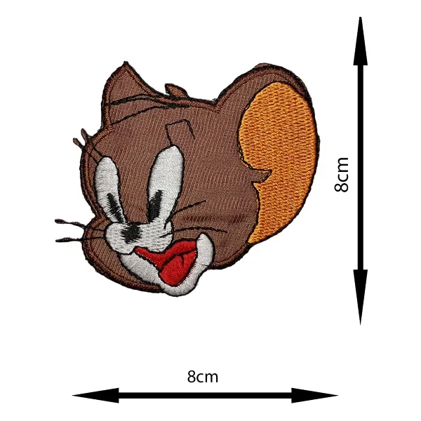 REMSATİC Ütü Ile Yapışan Arma - Patch - Tom Ve Jerry (jerry) Modeli (8cm X 8cm)
