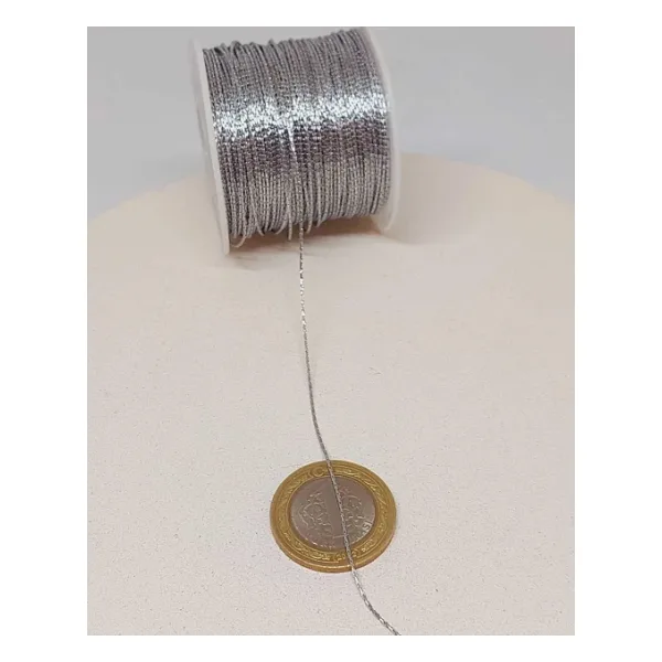 Rodyum Kaplama Takı Zinciri 0.4mm/1metre (52466)