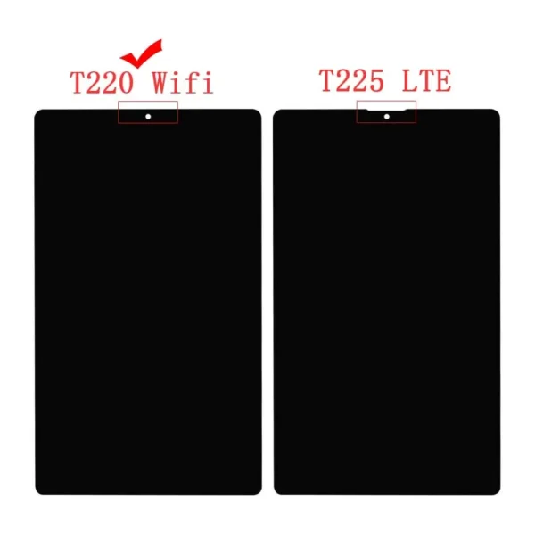 Samsung Uyumlu Galaxy Tab A7 SM-T220 Lcd Ekran Dokunmatik Set Siyah