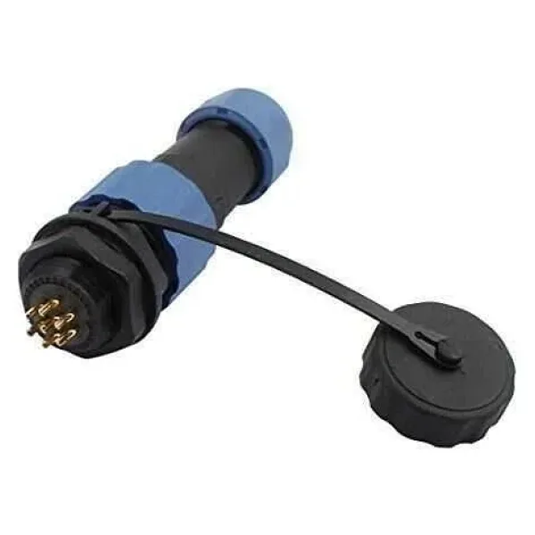 SD16 7 Pin 16mm Su Geçirmez Konnektör Takımı - Panel Tipi