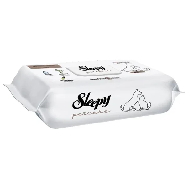 Sleepy Petcare 60'lı Evcil Hayvan Islak Havlusu