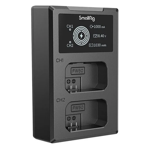 SmallRig 4081 NP-FW50 Çiftli Şarj Cihazı