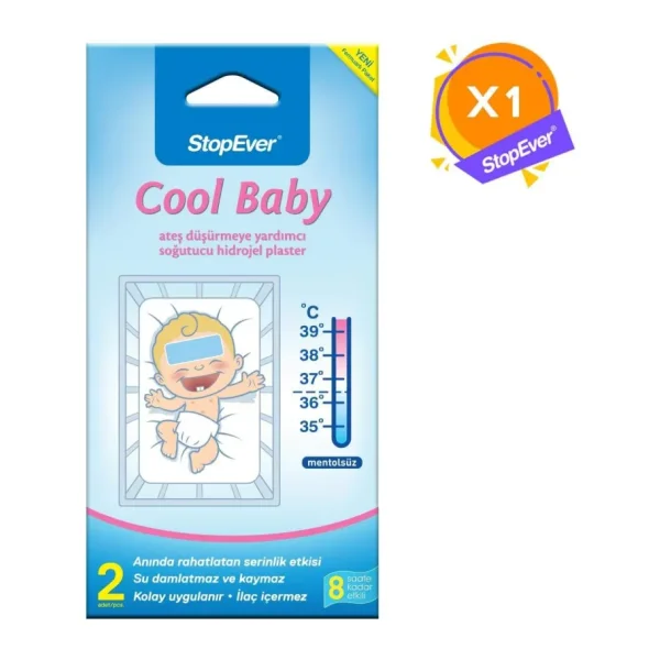Stopever Coolbaby Ateş Düşürmeye Yardımcı Plaster (1 x 2 Adet)