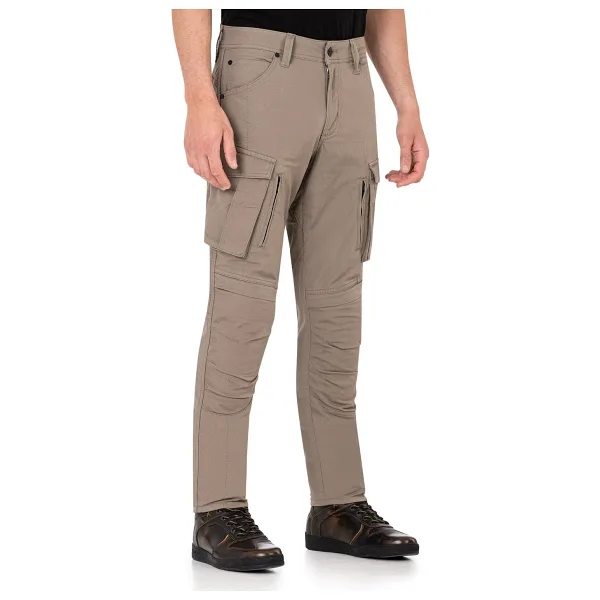 The Biker Jeans Truva Cargo Beige Erkek Motosiklet Pantolonu