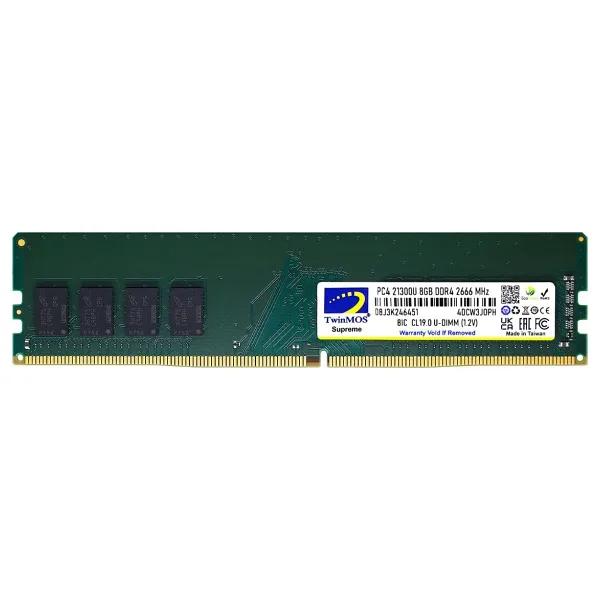 TWINMOS 8GB 2666MHz DDR4 MDD48GB2666D PC RAM