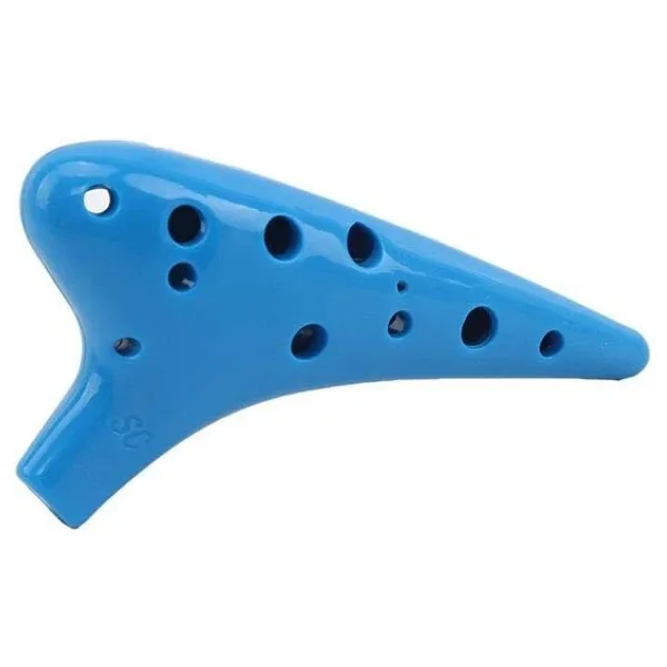 Valkyrie Ocarina 12 Delik Ocarina Alto C Ocarina Flüt Ocarina Sualtı Müzik Nefesli Enstrüman PEMBE