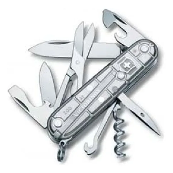 Victorinox Climber 1.3703.T7 Şeffaf Gümüş 14 Fonksiyonlu Çok Amaçlı Çakı