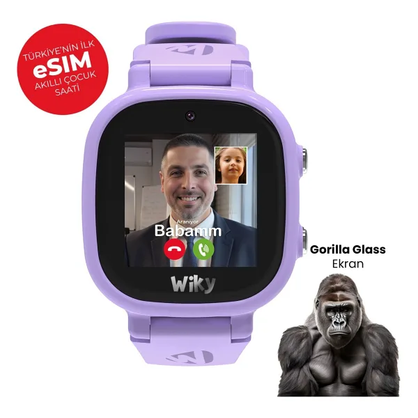Wiky Watch 5E Lila Akıllı Çocuk Saati