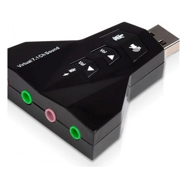 Wozlo 7.1 USB Ses Kartı USB Sound Kart Virtual 3D Çevirici
