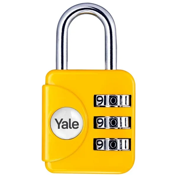 Yale YP1/28/121/1 Sarı Mini Şifreli Asma Kilit