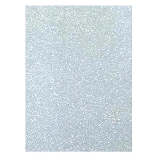 Yapışkanlı Simli Eva 50X70 Beyaz Rulo Şeklinde