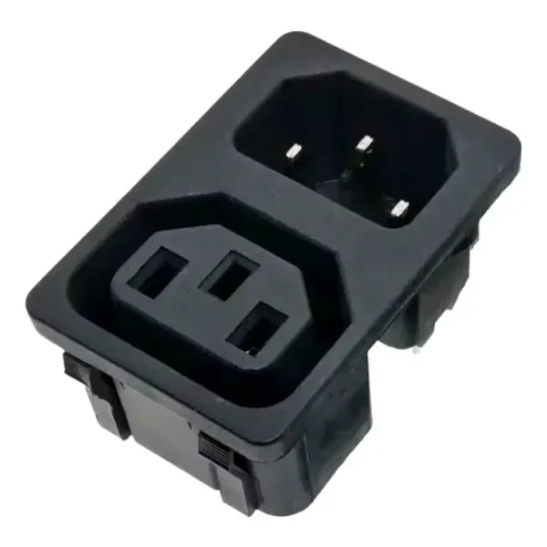 0712 2'li 1 Dişi + 1 Erkek C13/C14 Power Soketi