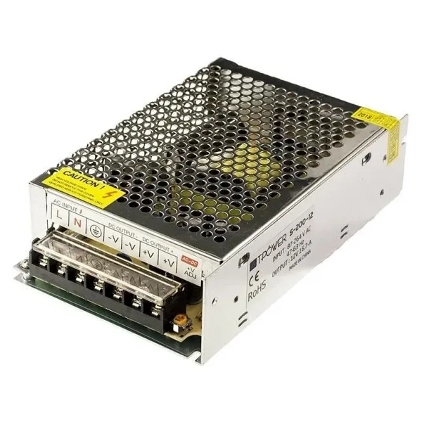 12V 16.5A Metal Kasa Güç Kaynağı