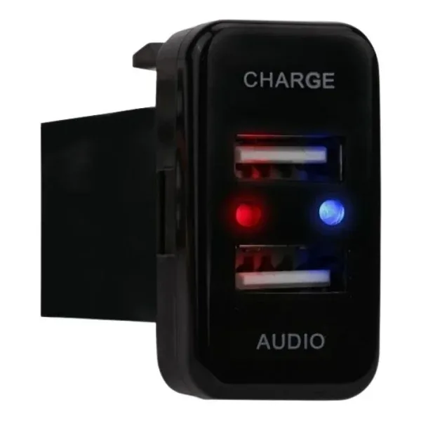 2'li USB Şarj Soket Paneli - Şarj + Ses