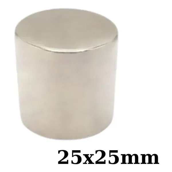 25x25mm Neodyum Güçlü Mıknatıs - Neodim Magnet