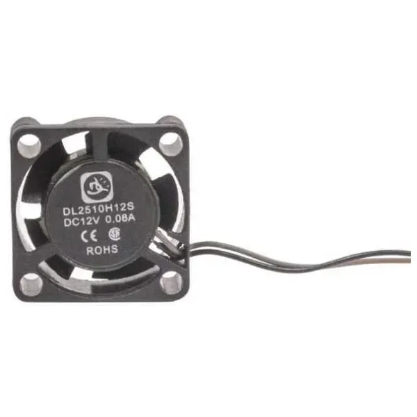 25x25x10mm 12V 0.08A Fan 2 Kablolu