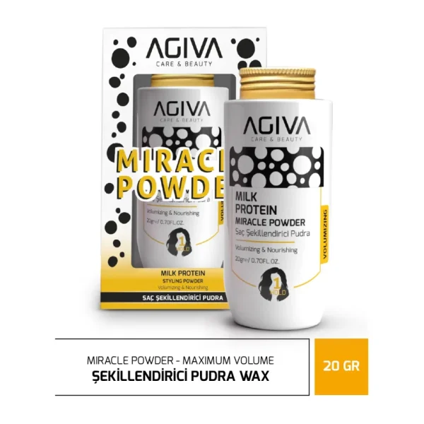 Agiva Milk Protein Miracle Şekillendirici 20 gr Saç Pudrası