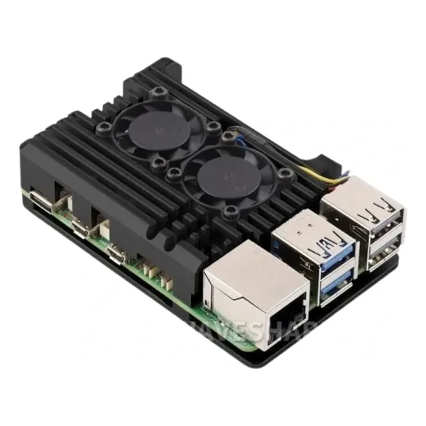 Alüminyum Alaşım Kasa - Raspberry Pi 5 Uyumlu