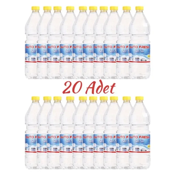 AutoFresh SAF SU 1 LT 2O'Lİ PAKET DİSTİLE SU SAFSU 20 ADET AKÜ ÜTÜ SUYU