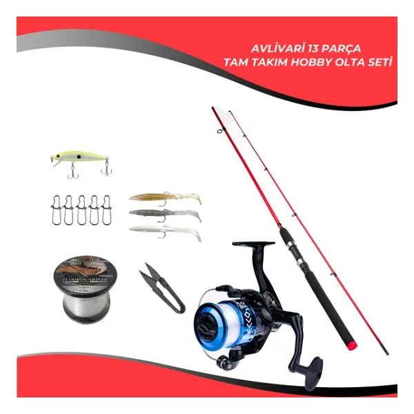 Avlivari Spinner 218 Cm 1-14 Gr - Ecco 3000 Tam Takım Kıyı Hobi Lrf Olta Seti