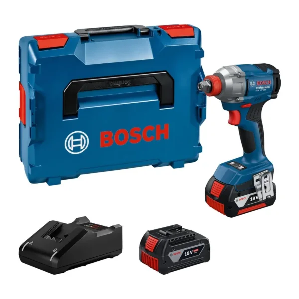 Bosch GDX 18V-285 Çift Akülü 4 Ah Darbeli Somun Sıkma Makinesi