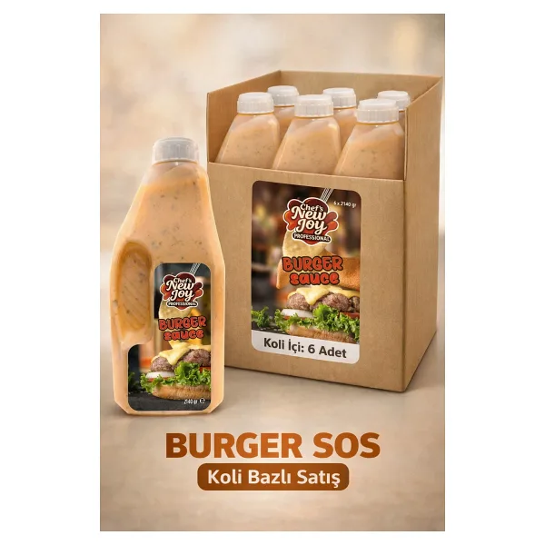 Burger Sos 2140 G x 6 Adet - 1 Koli (Koli Bazlı Avantaj Paketi)