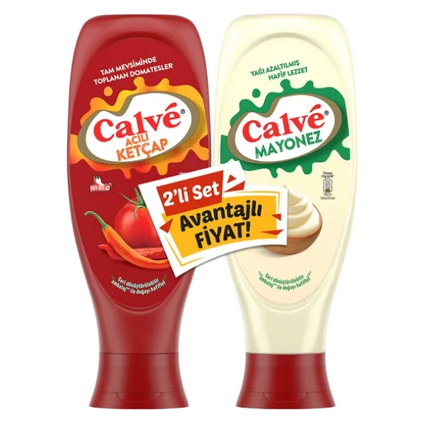 Calve 600 gr Acılı Ketçap + 540 gr Mayonez