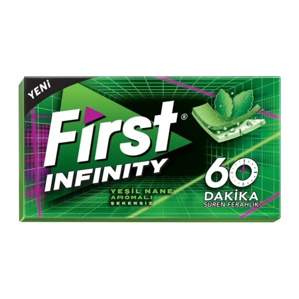 First Infinity 60 Dk Yeşil Nane Aromalı Sakız 27 gr