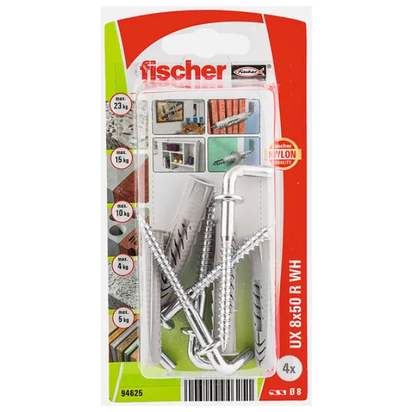Fischer UX 8x50 Universal Dübel Açılı Kancalı