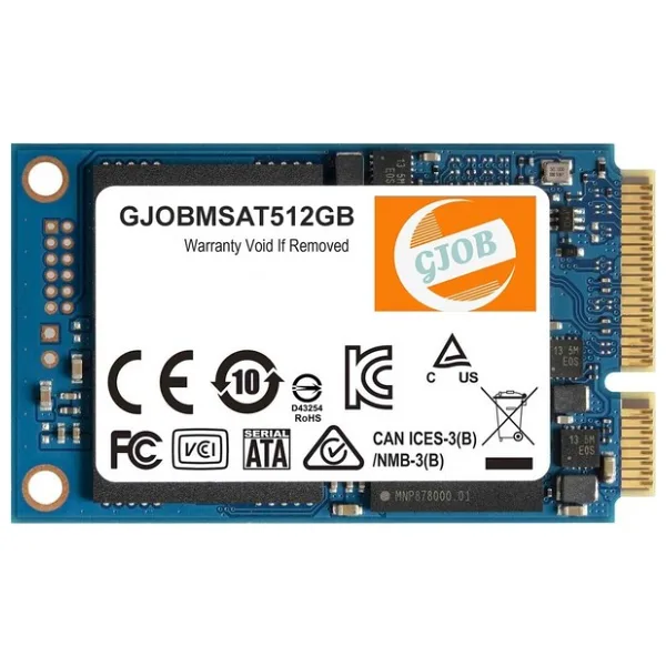 Gjob 512gb Msata SSD 512 GB Kapasite 540 Mb/s Okuma 480 Mb/s Yazma Hızı