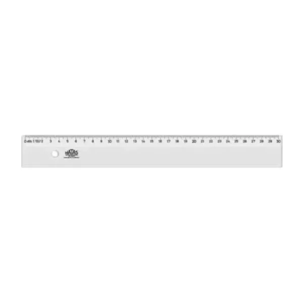 Hatas Plastik Cetvel Ekonomik 30Cm - 2 Adet