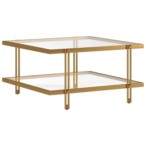 Hitit Dekorasyon Dolores Gold Metal Orta Sehpa Gold