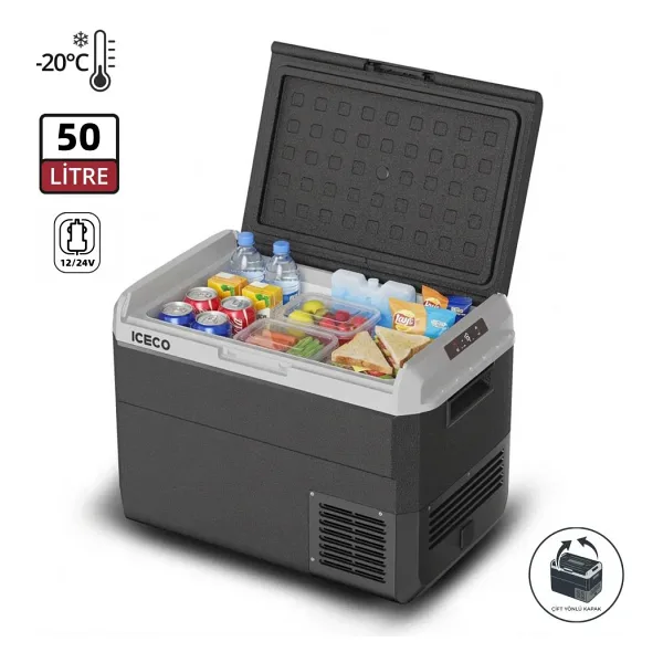 Iceco MCD50D 12/24 V 50 lt Kompresörlü Araç Buzdolabı