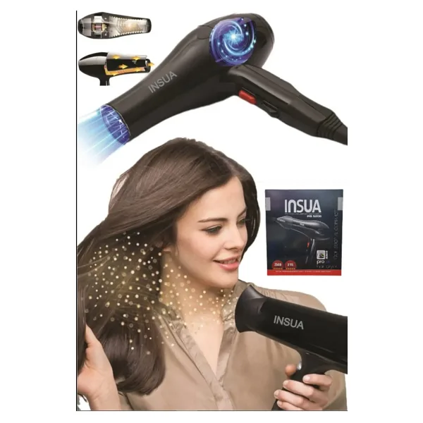 Insua Ins-5200 Professionel Turbo Fön Makinesi 2 yıl garantili Ac Motor