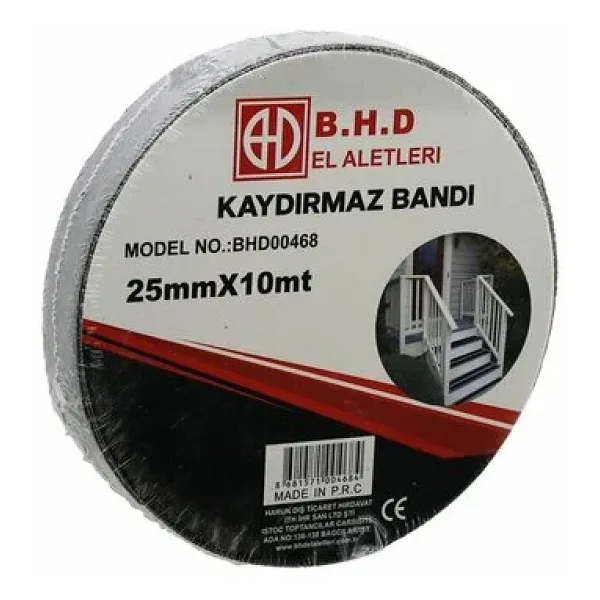 Kaydırmaz Siyah Bant 25 mm X 10 mt