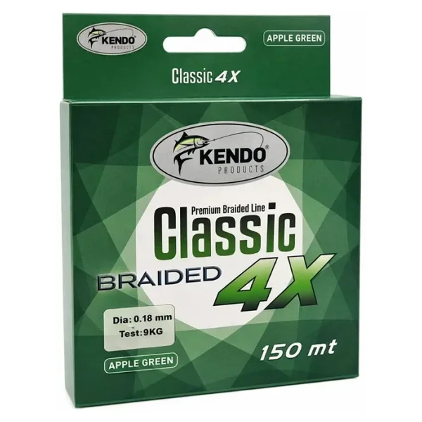 Kendo Classic 4X 150 m 0.14 mm 6.4 kg Apple Green İp Misina