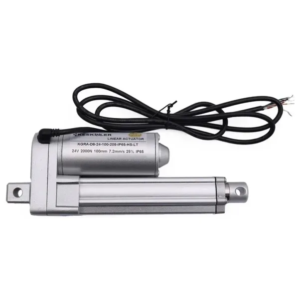 KGRA 24V 100MM 2000N IP65 Hall Sensörlü Lineer Motor