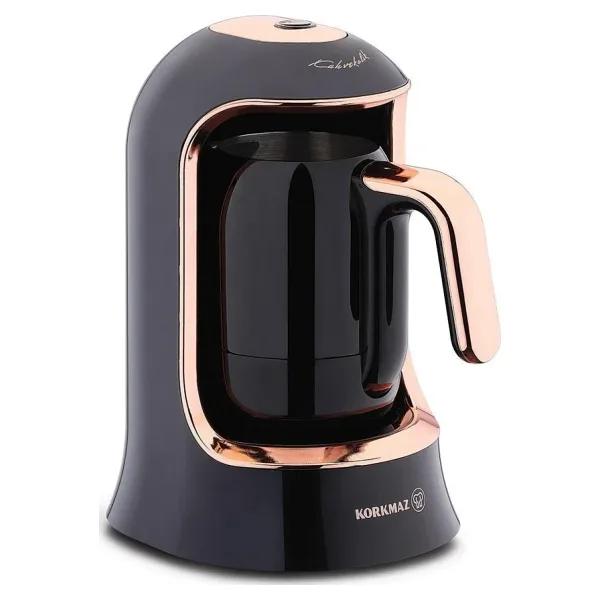 Korkmaz A860-09 Kahvekolik Deluxe Siyah/Rose Türk Kahve Makinesi