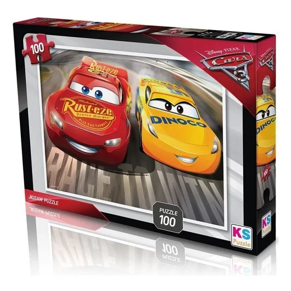 KS Games Cars 100 Parça Puzzle CR714